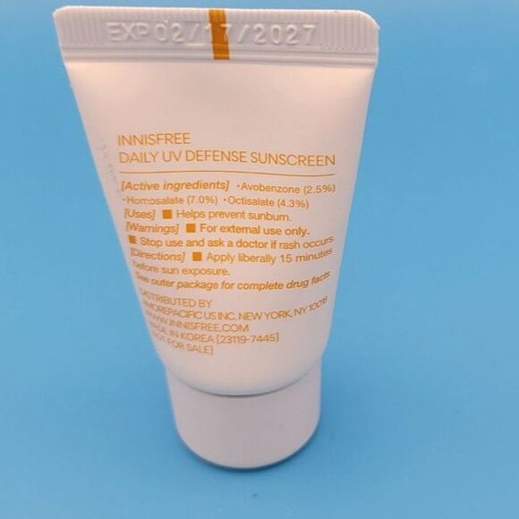 SEALED Innisfree Daily UV Defense Sunscreen Broad Spectrum SPF 36 - EXP 2027 - Picture 2 of 3